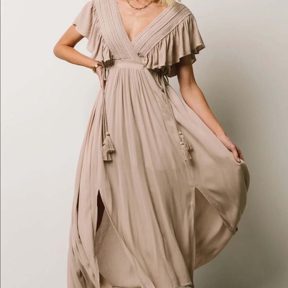 Jennifer Deep V Maxi Dress